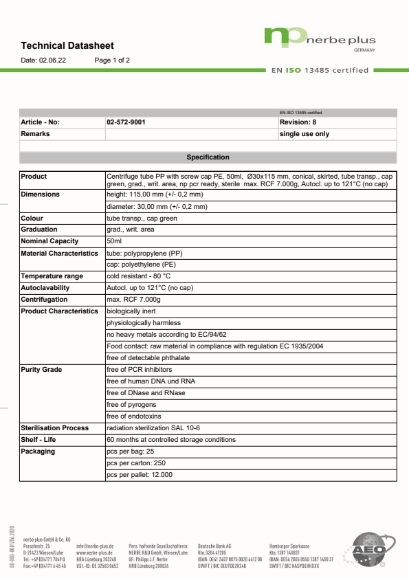 

Technical Datasheet 02 572 9001

